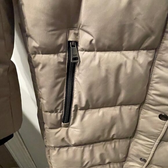 DKNY Tan Puffer Jacket - Picture 4 of 12